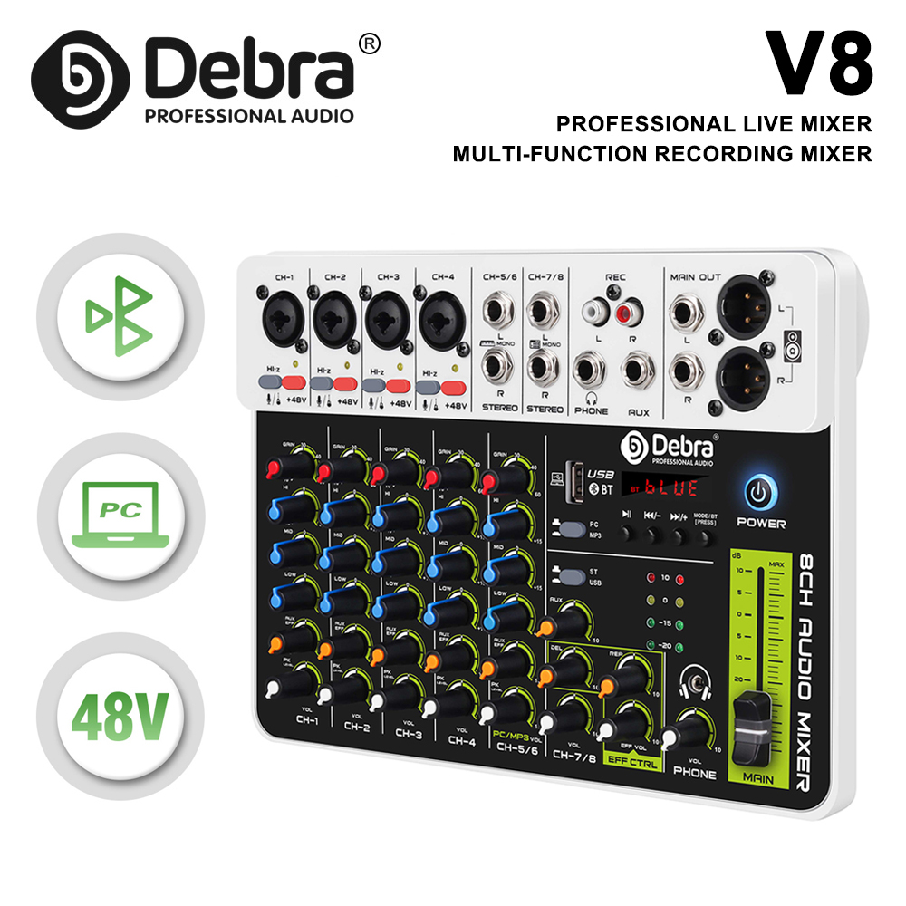 Groovebox Drum Machine - Mikser audio Debra V4/V8, kontroler DJ