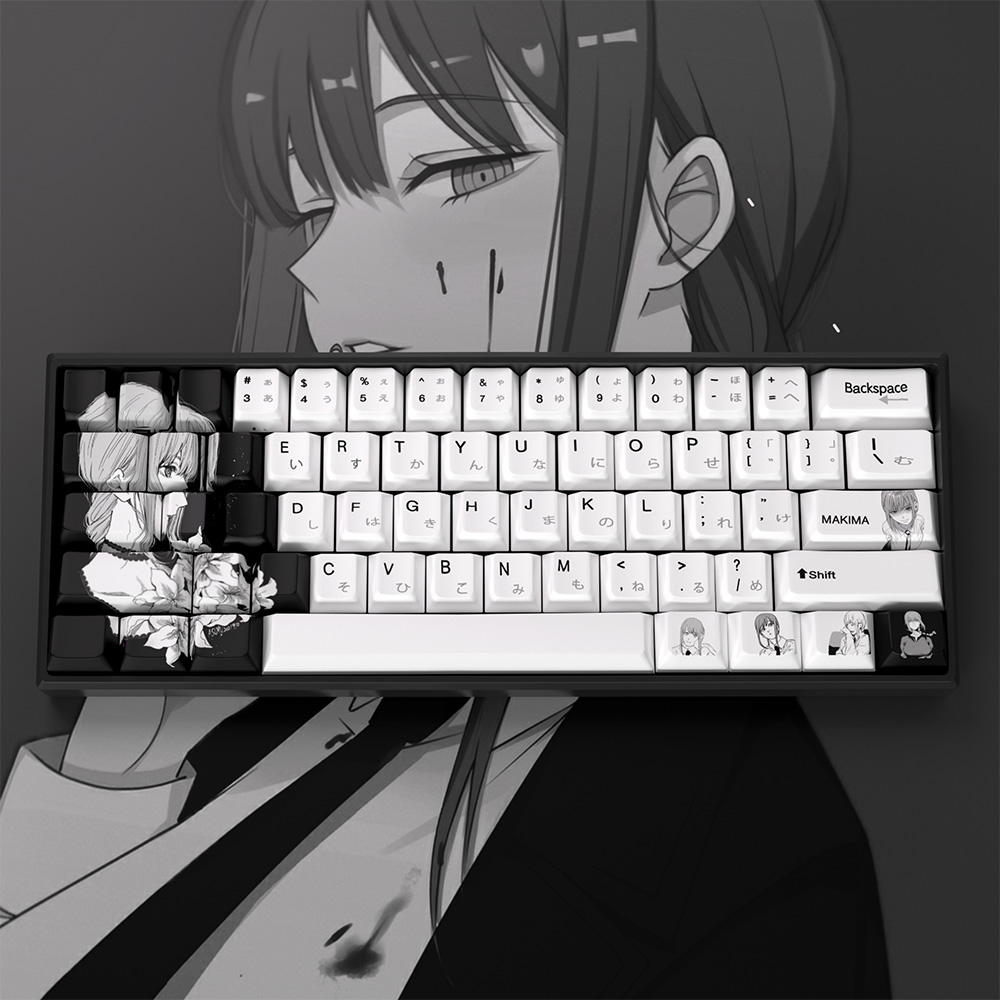 Synthesizer Keyboard 61 Key - 105 klawiszy Flower Makima Keycap Dye