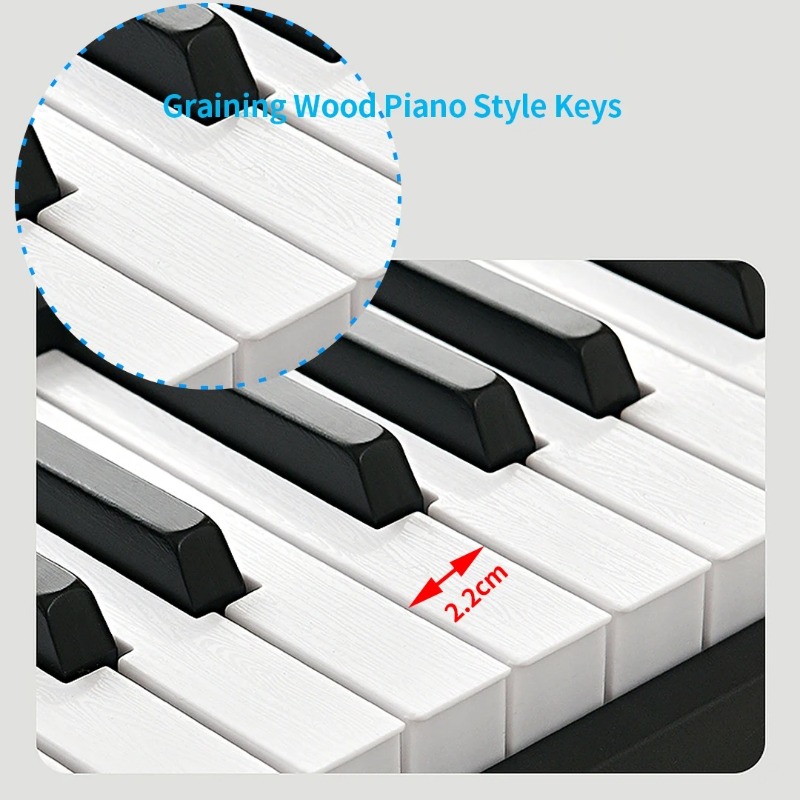 Składane pianino cyfrowe 88 pó – Digital Piano 88 Key Weighted recenzja i cena