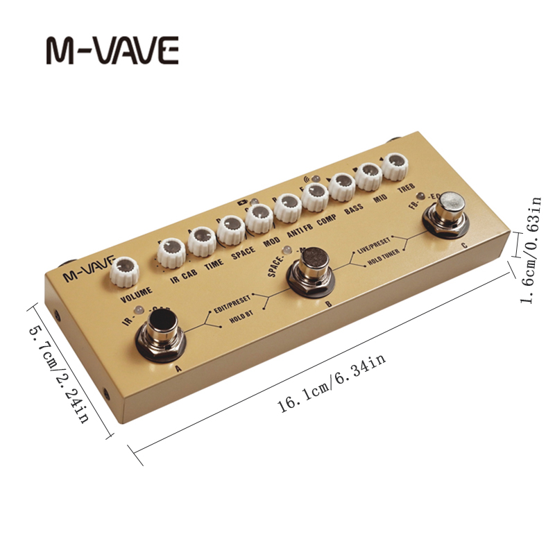 M-VAVE Przenośny Efekt Gitarow – Groovebox Drum Machine recenzja i cena