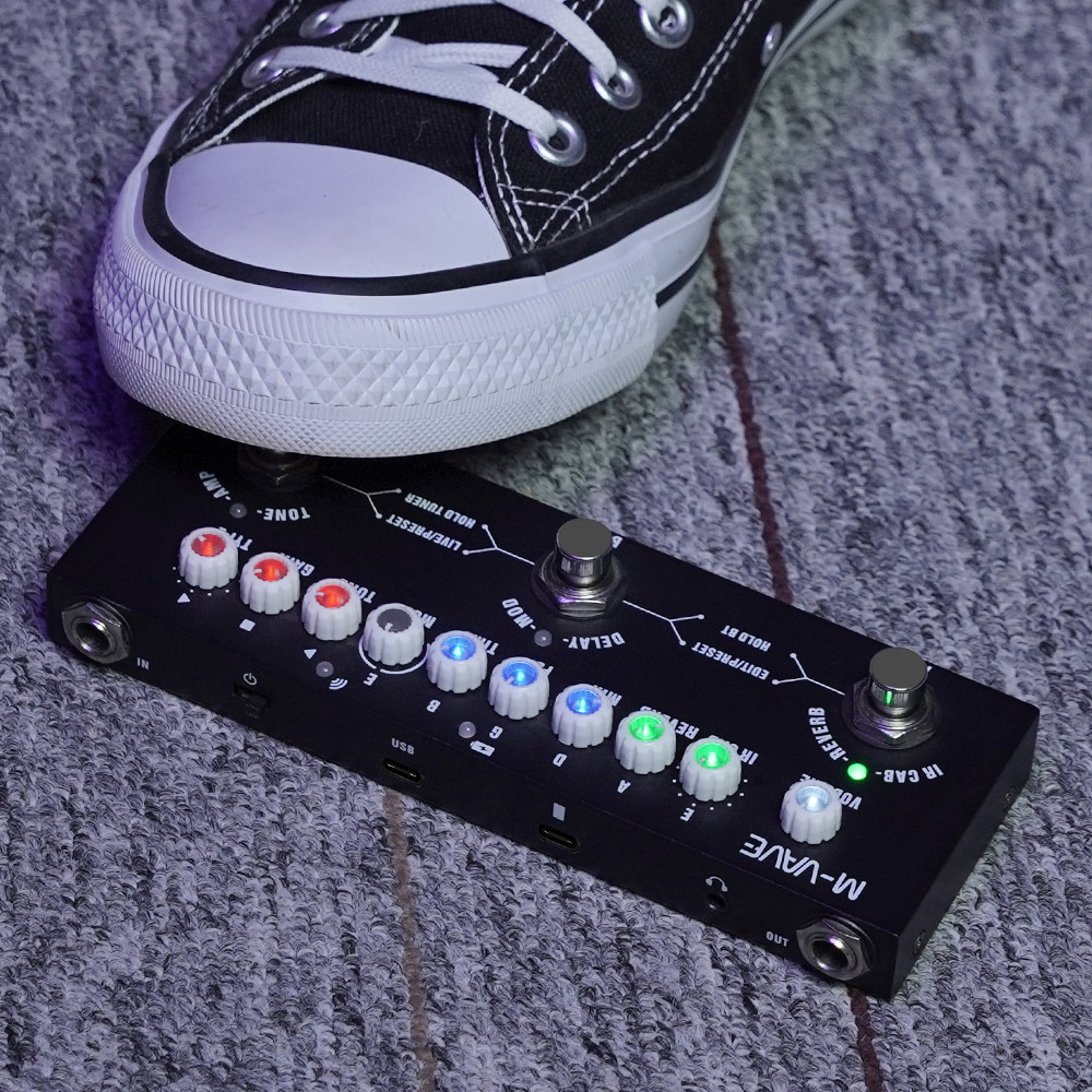 M-VAVE Przenośny Efekt Gitarow – Groovebox Drum Machine recenzja i cena