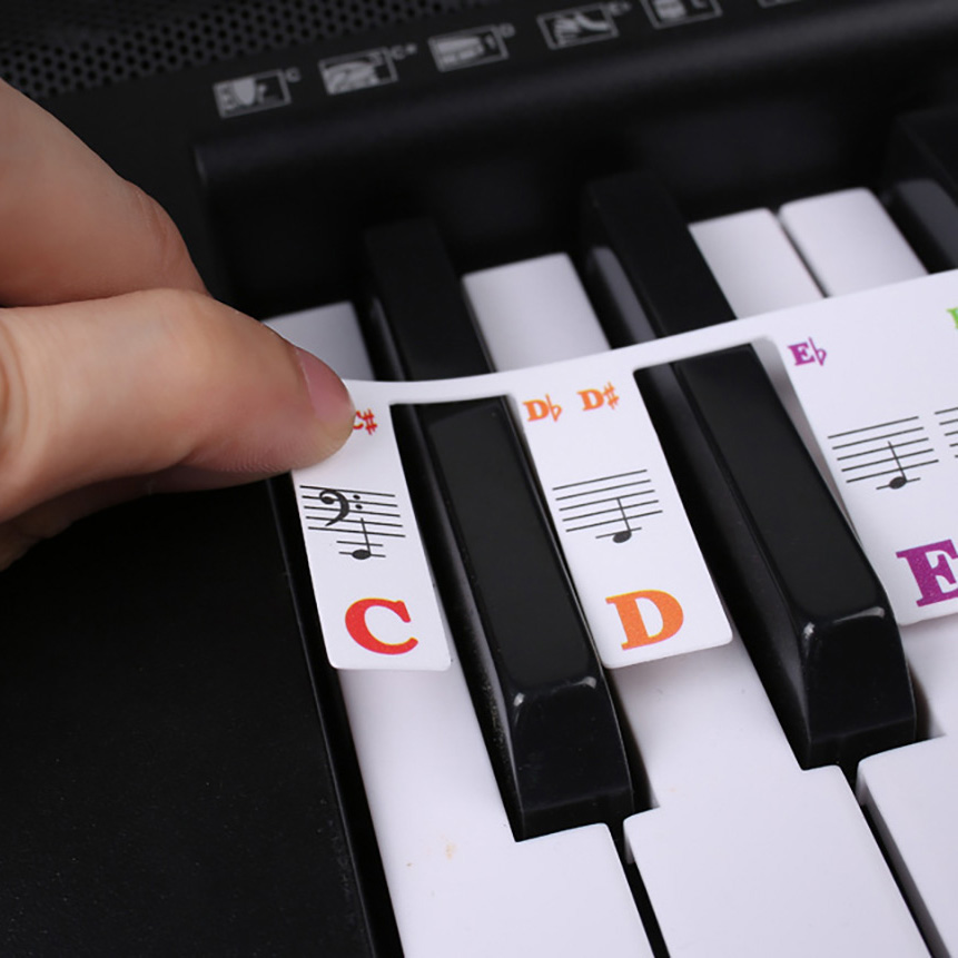Naklejki na klawiaturę fortepi – Synthesizer Keyboard 61 Key recenzja i cena