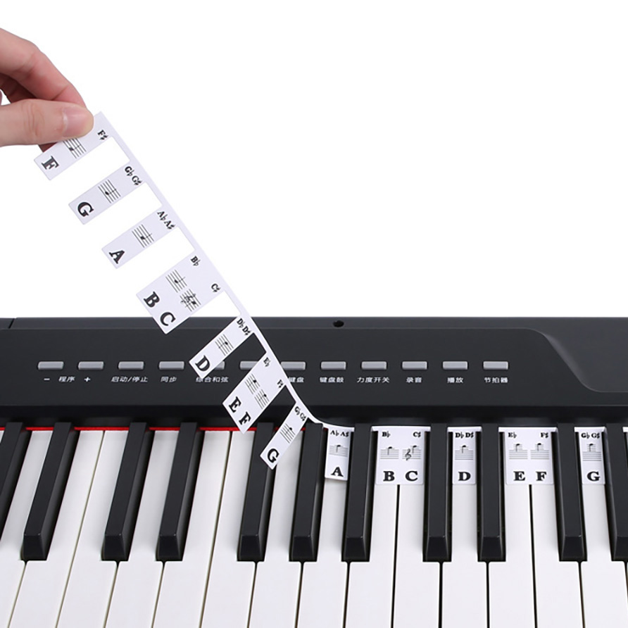 Naklejki na klawiaturę fortepi – Synthesizer Keyboard 61 Key recenzja i cena
