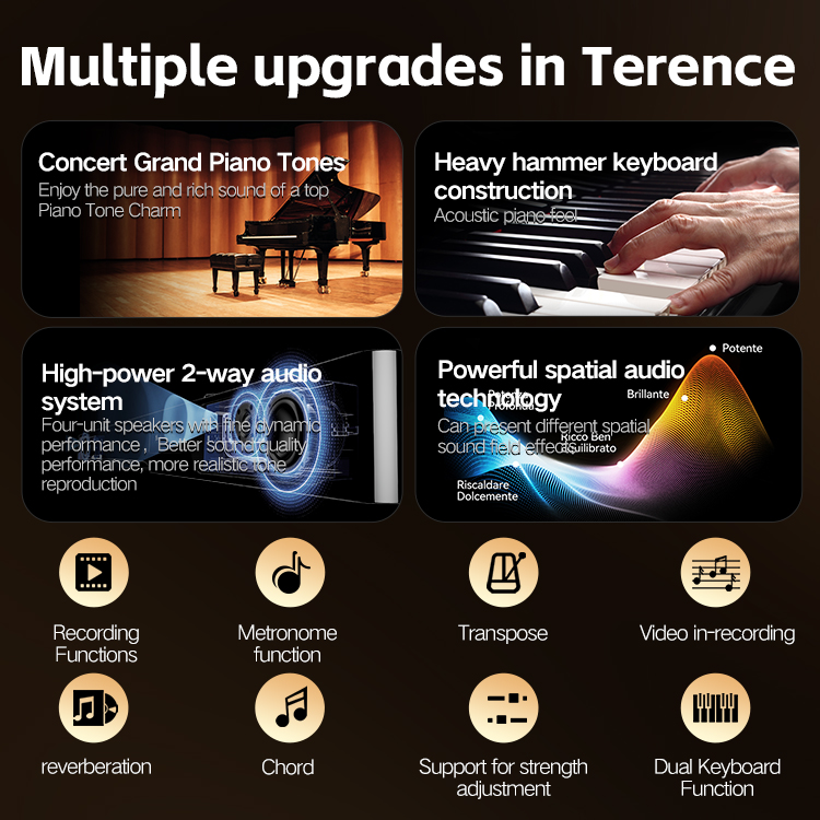Terence V70 88-klawiszowe pian – Midi Keyboard Controller 88 Key recenzja i cena