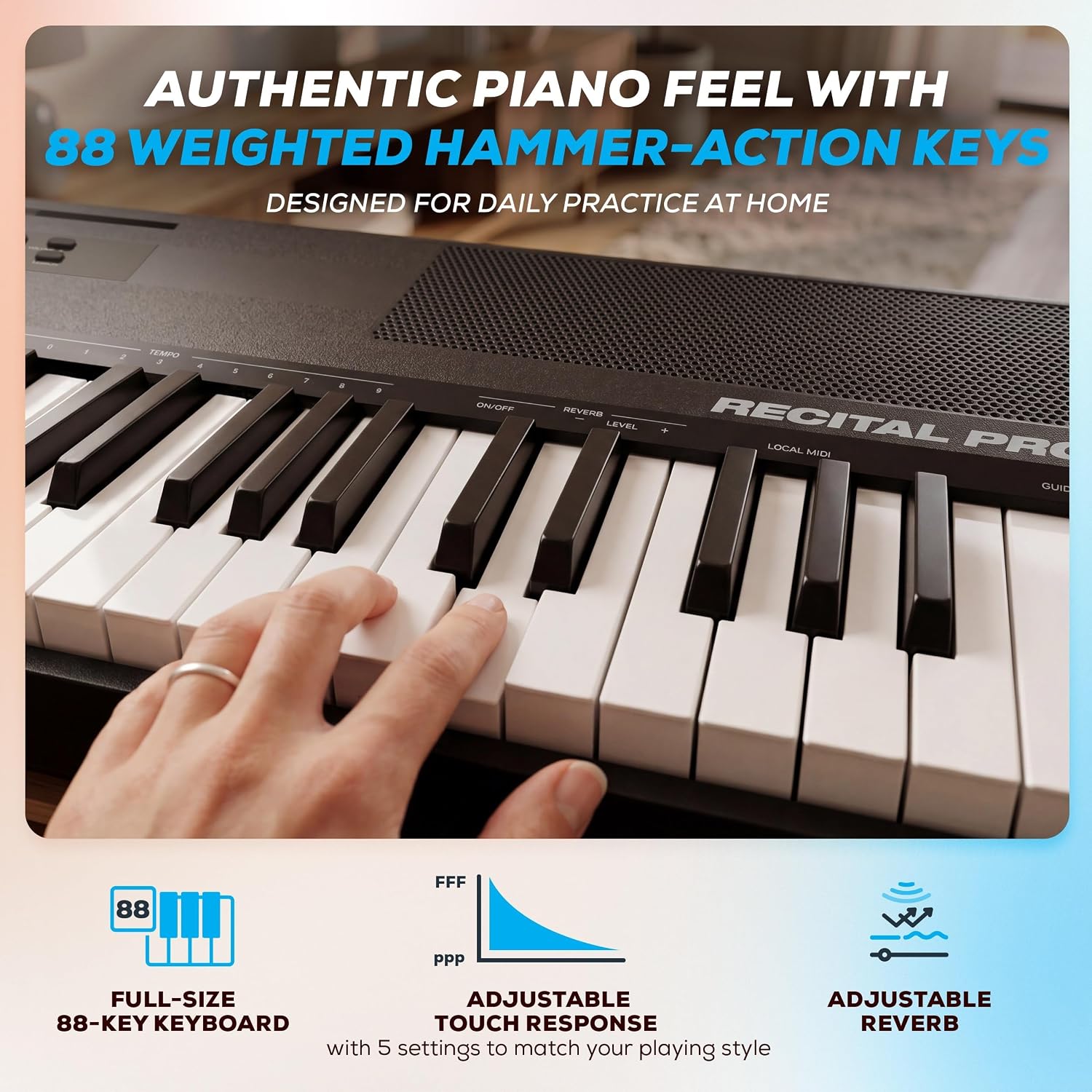 Cyfrowe pianino z 88 klawiszam – Digital Piano 88 Key Weighted recenzja i cena