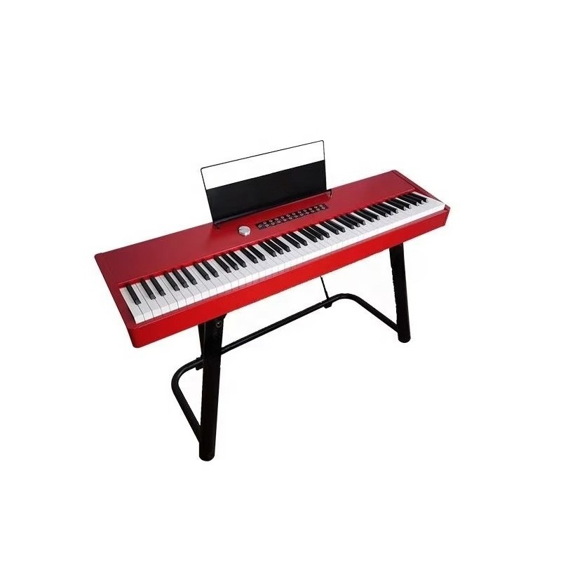 Pianino cyfrowe Aiersi, czerwo – Digital Piano 88 Key Weighted recenzja i cena