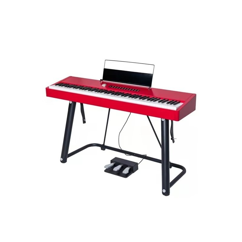 Pianino cyfrowe Aiersi, czerwo – Digital Piano 88 Key Weighted recenzja i cena