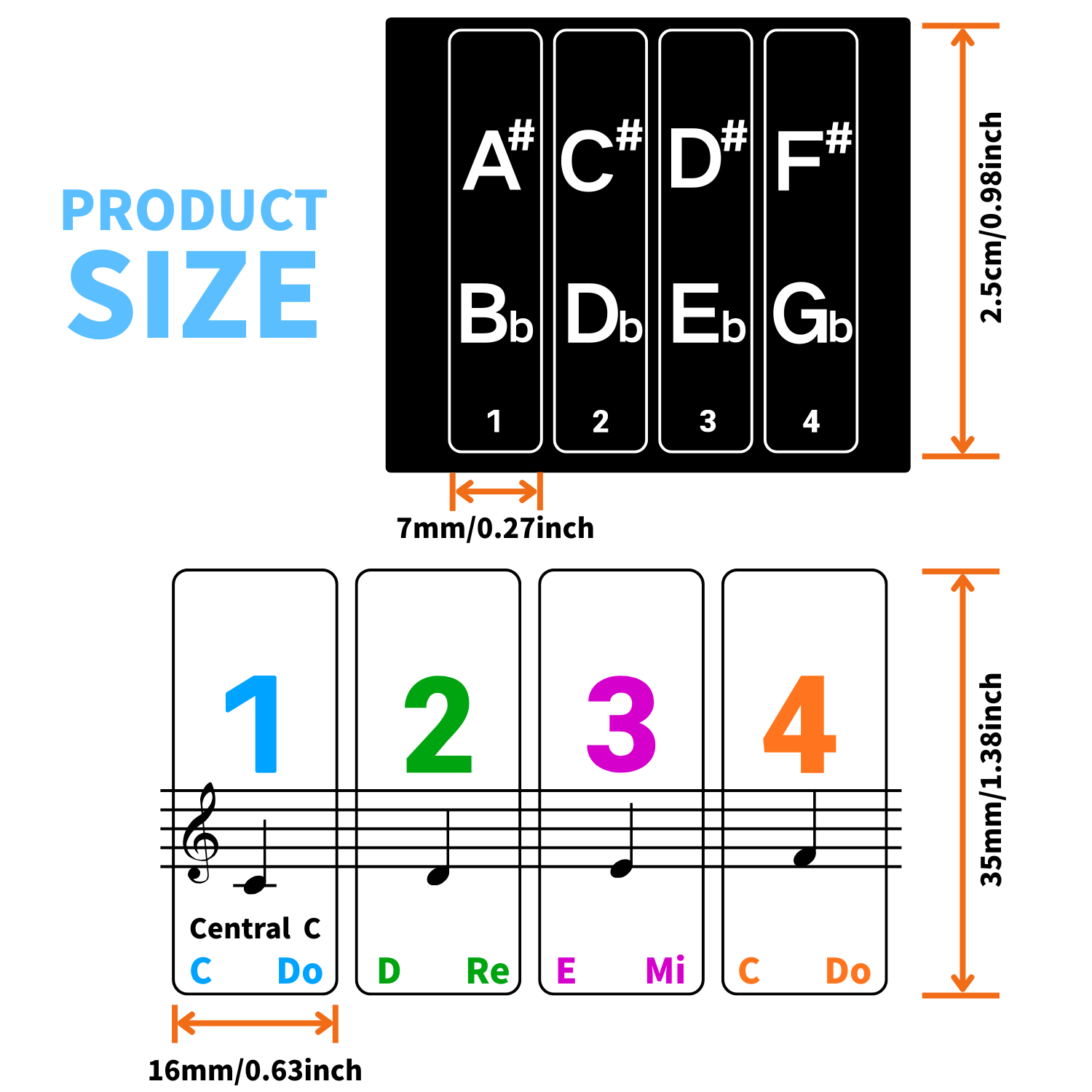 Naklejki na klawisze pianina,  – Synthesizer Keyboard 61 Key recenzja i cena