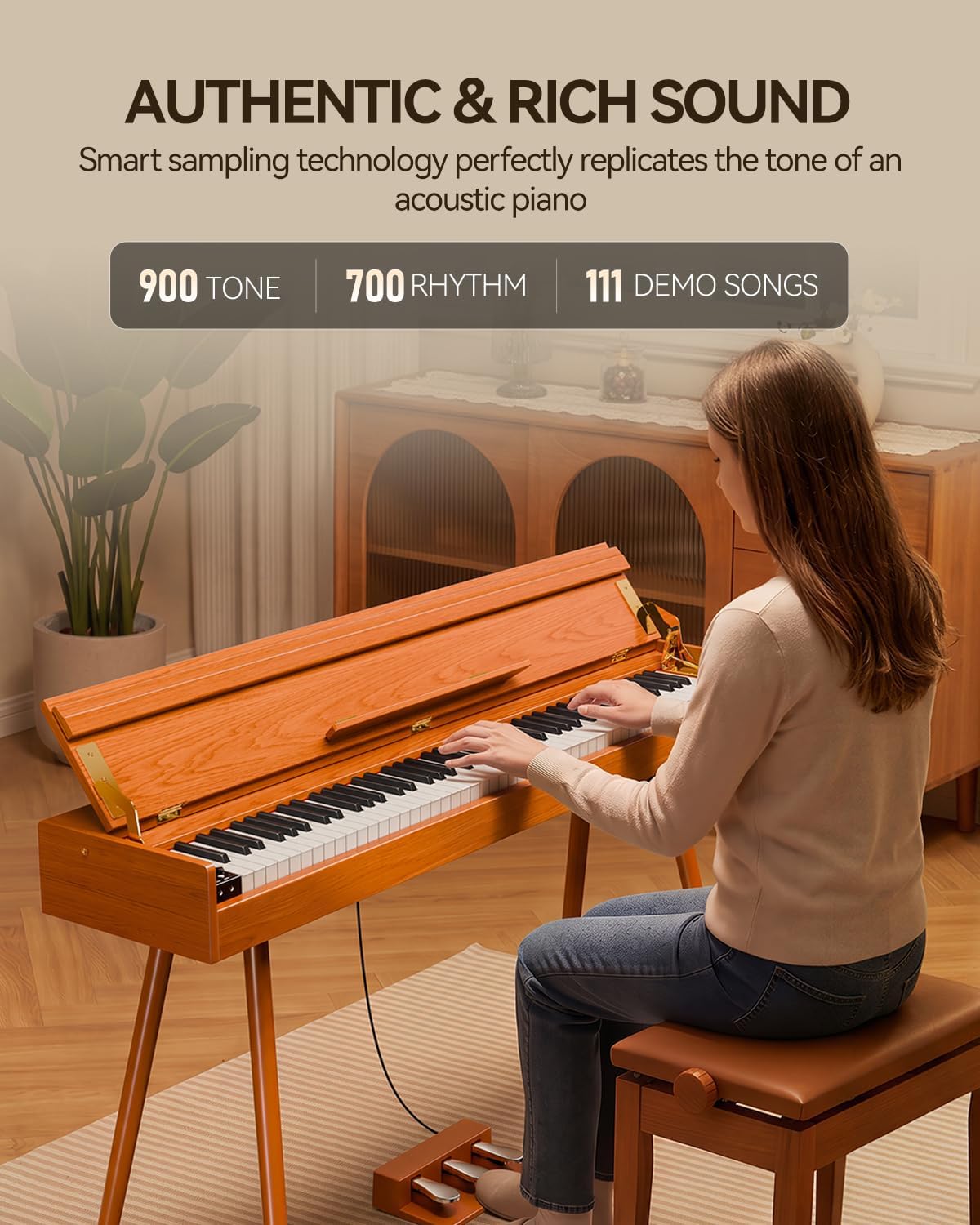 Cyfrowe pianino z 88 klawiszam – Digital Piano 88 Key Weighted recenzja i cena