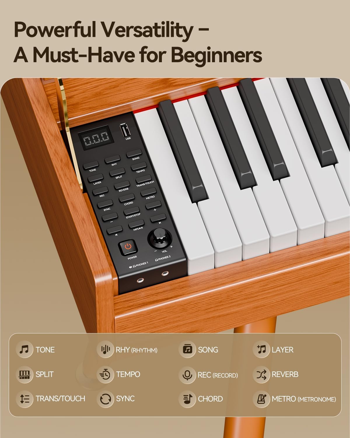 Cyfrowe pianino z 88 klawiszam – Digital Piano 88 Key Weighted recenzja i cena