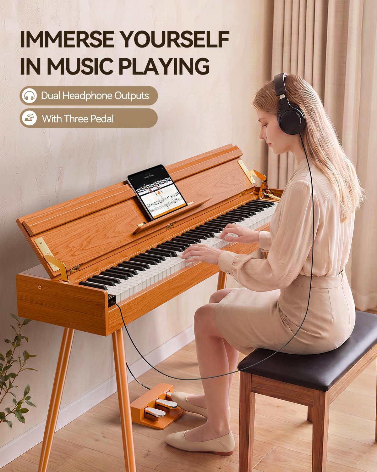 Cyfrowe pianino z 88 klawiszam – Digital Piano 88 Key Weighted recenzja i cena