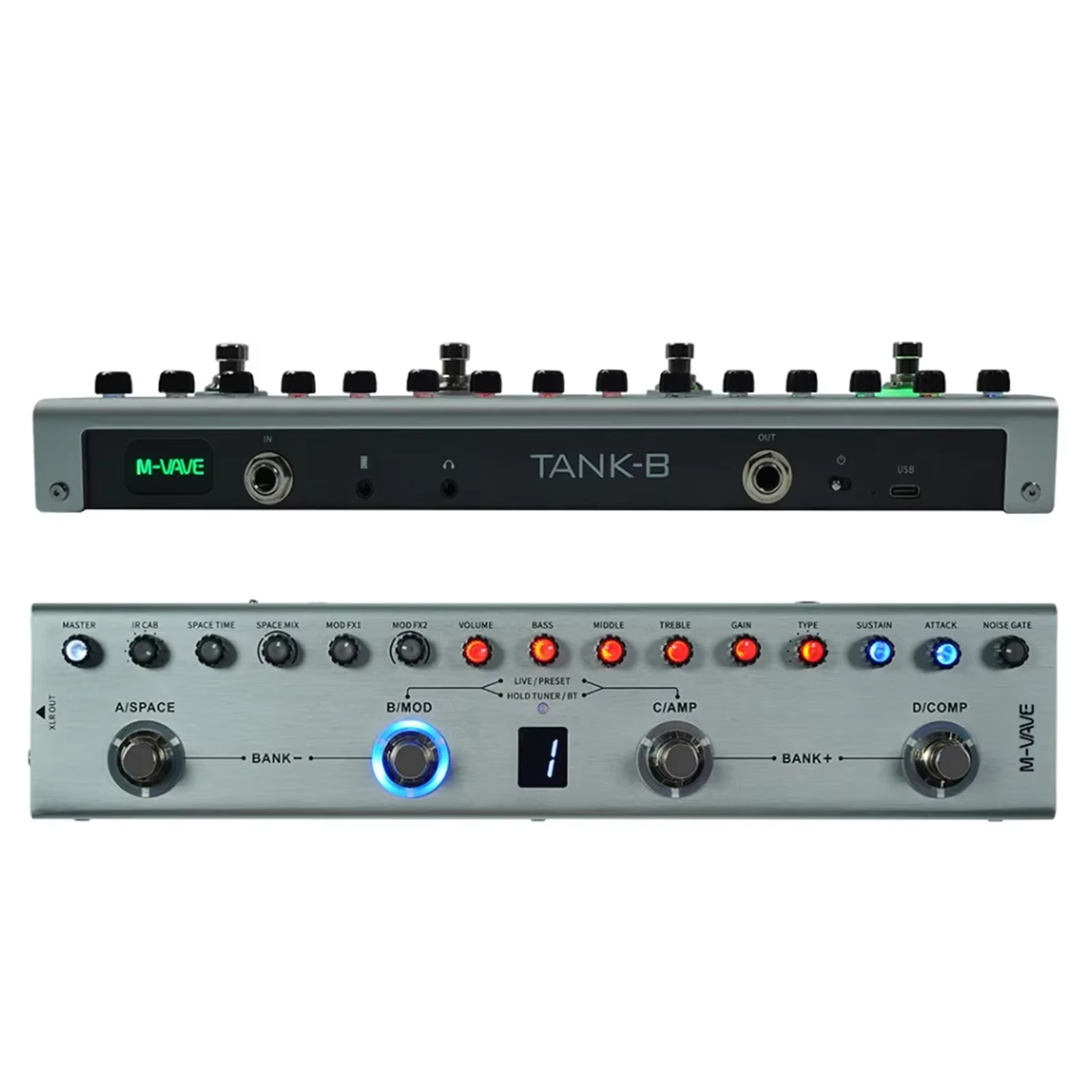 M-VAVE Tank-B Bass Multi-Effec – Groovebox Drum Machine recenzja i cena