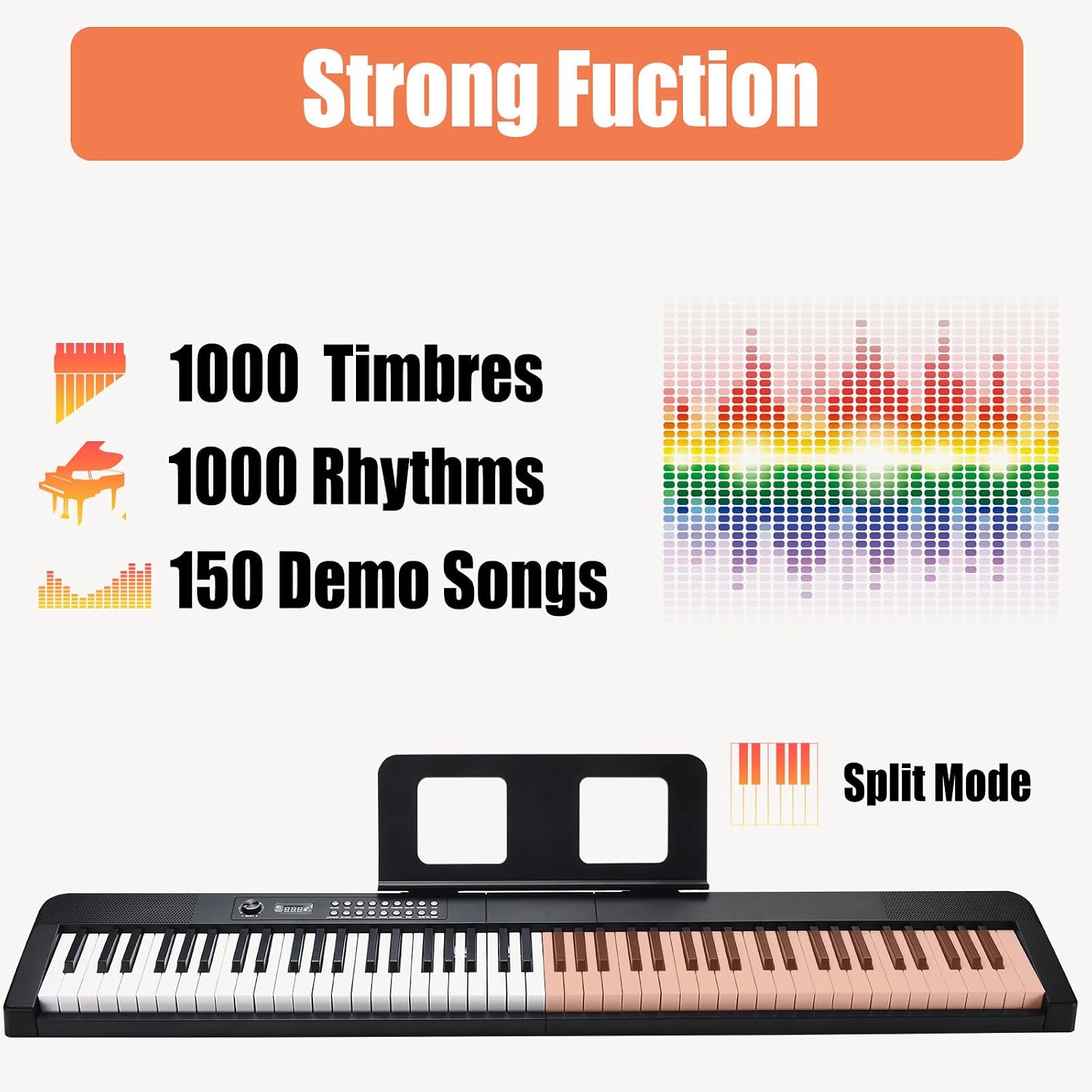 Cyfrowe piano z 88 klawiszami, – Digital Piano 88 Key Weighted recenzja i cena