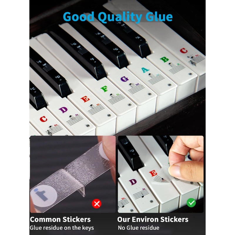 Naklejki z nutami do klawiatur – Synthesizer Keyboard 61 Key recenzja i cena